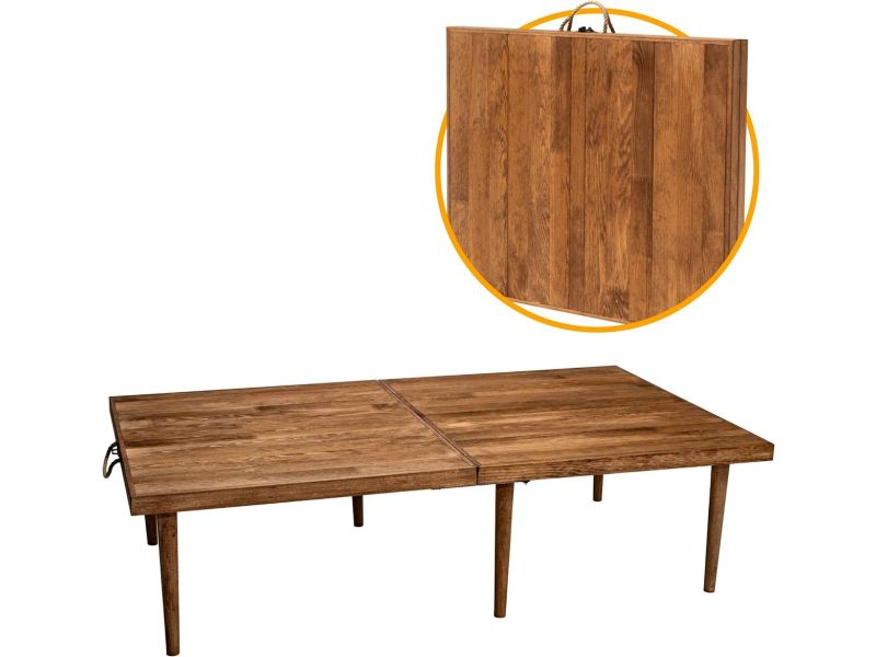 Klaptafel voor 4 personen - Inklapbare Picknicktafel van Dennenhout