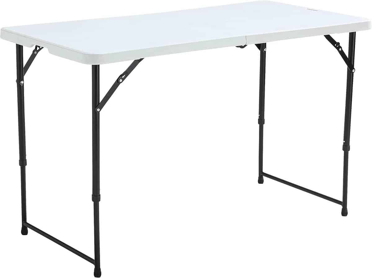 klaptafel, wit, 122 x 61 x 74 cm