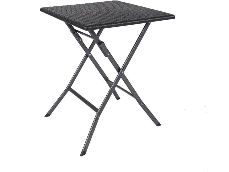 Klaptafel zwart - Sparmeile bijzettafel - circa 61 x 61