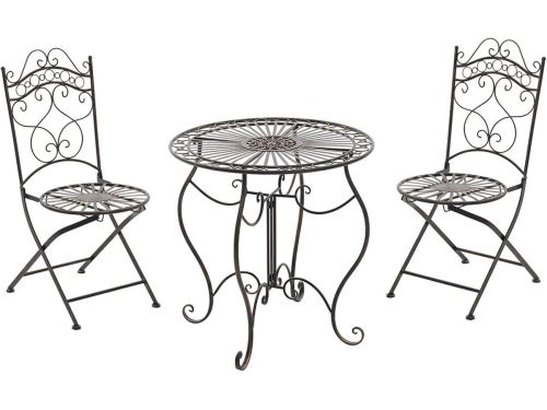 Klassieke Bistroset met Antieke Patina voor Tuin en Terras