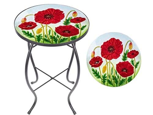 Kleine Mozaïek Terrastafel voor Buiten - Accent Ronde Bijzettafel 14