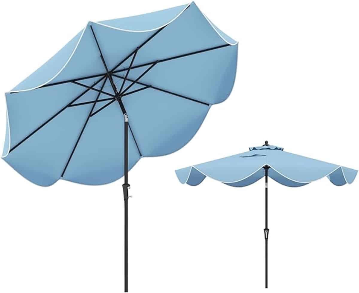 komfotteu 270 cm parasol tuinparasol voor buiten stokparasol