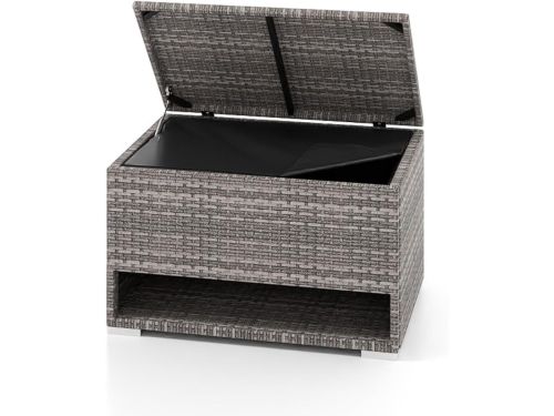 KOMFOTTEU Opbergbox van PE-rotan voor buiten, 186 l