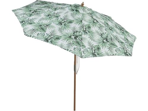 KOMFOTTEU Parasol 270 cm - 30° kantelbaar - Beukenhouten