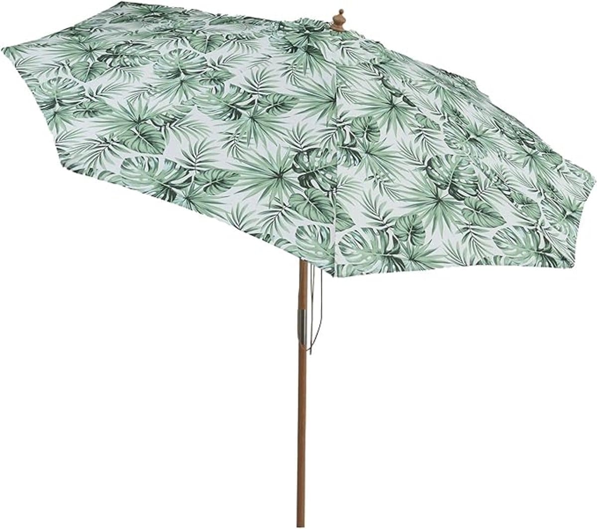 komfotteu parasol 270 cm 30° kantelbaar beukenhouten