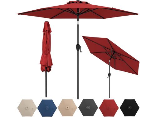 KOMFOTTEU Parasol - ademende overkapping - stokparasol - knikbaar