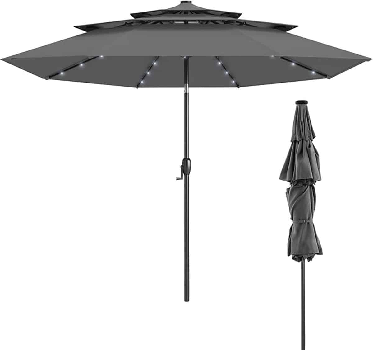 komfotteu parasol met 32 ledlampen 300cm 35°