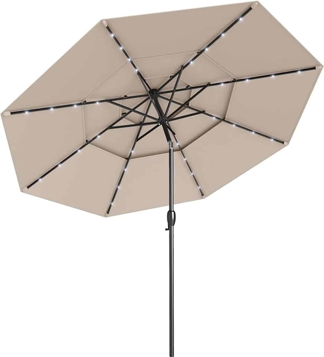 komfotteu parasol met 32 ledlampen 300cm 35°