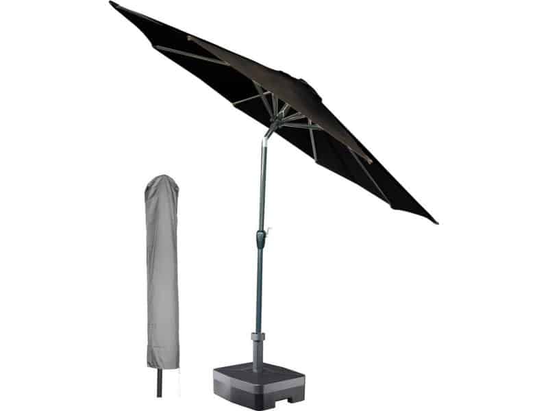 Kopu® Calma Parasolset Rond 300 cm met Hoes - Antraciet