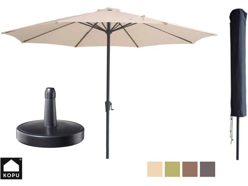 Kopu® Madrid grote Parasol Rond 350 cm met Beschermhoes en