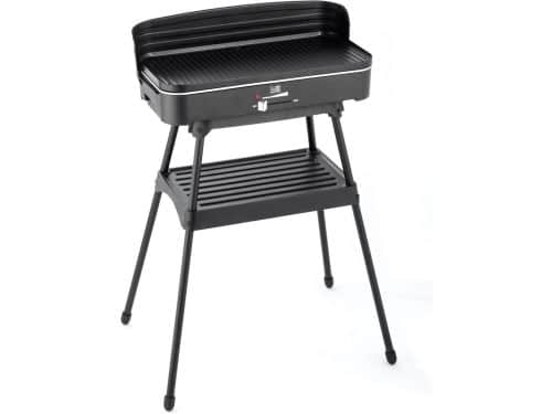 Krachtige Elektrische Tafelbarbecue met Groot Grilloppervlak en Windscherm