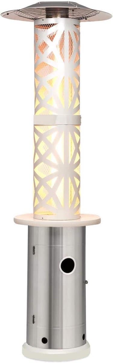 krachtige gas terrasverwarmer met tafel 11,2 kw vermogen &