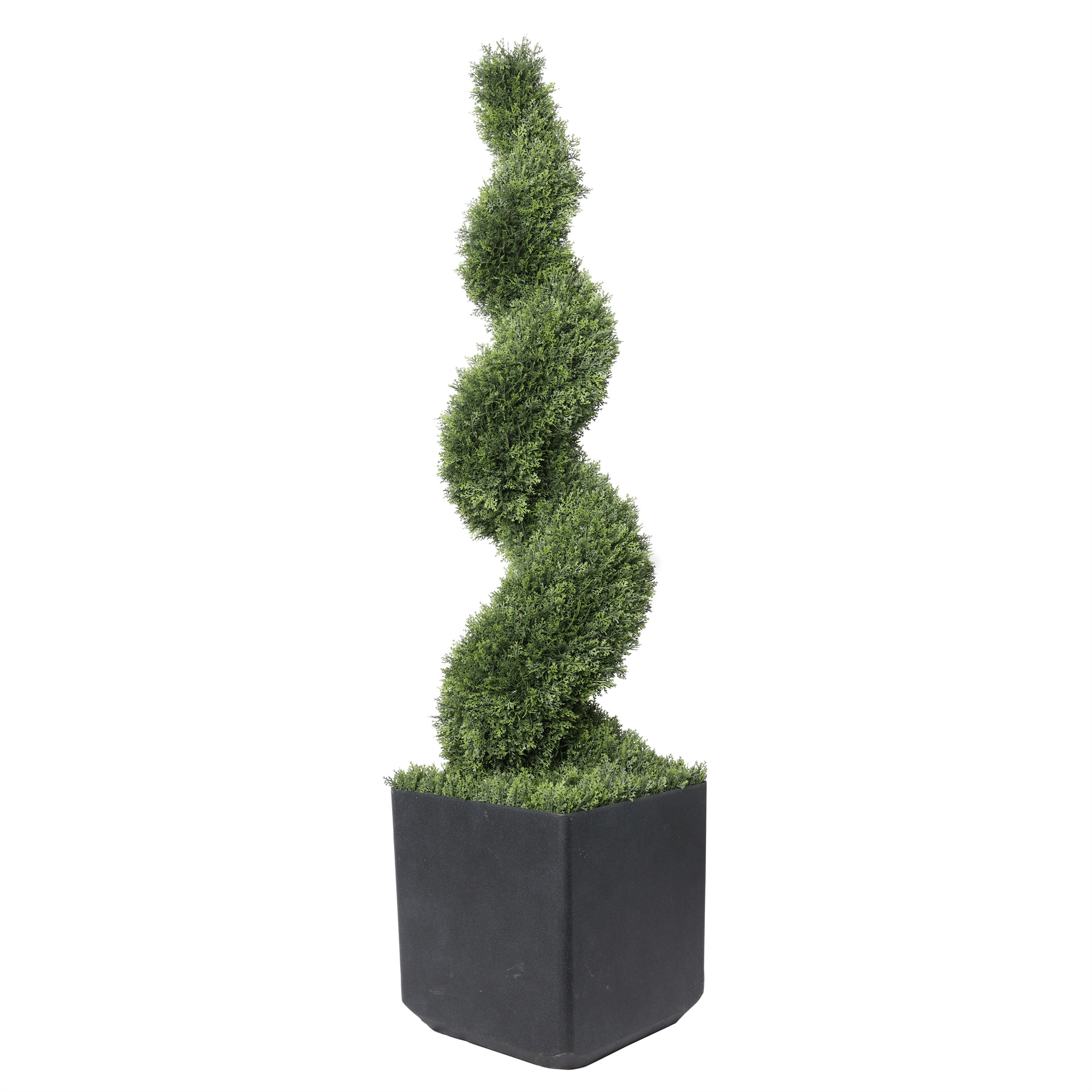 kunstboom conifeer spiraal outdoor 180 cm hoog met pot