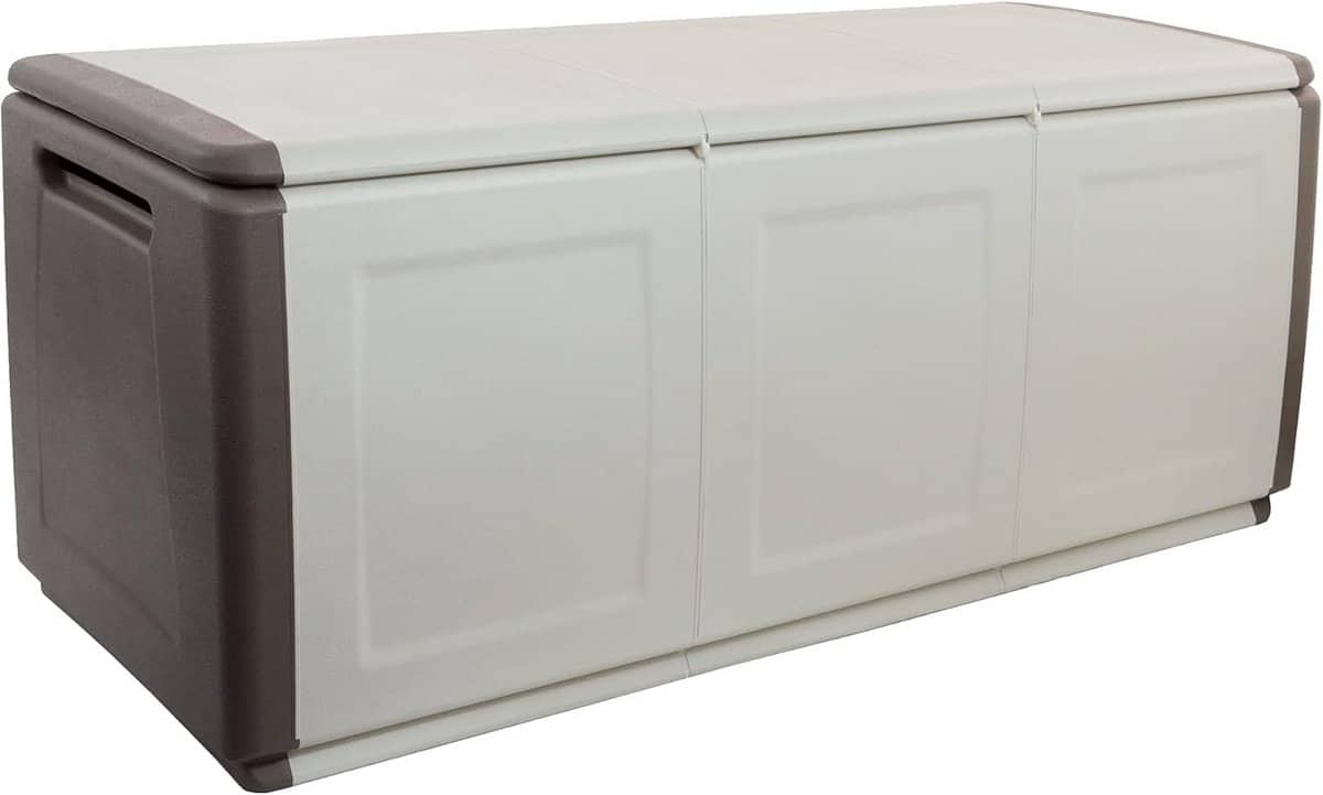 kunststof opbergdoos voor buiten ruimtebesparend en weerbestendig