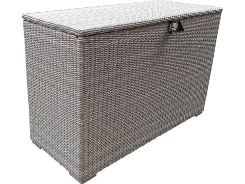 Kussenbox 167x70xH106 wit grijs