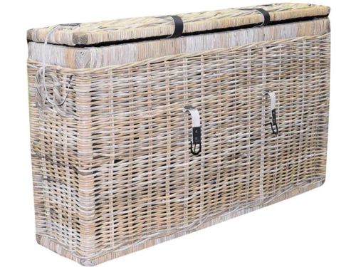 Kussenbox klein 135x35xH80 cm naturel rotan