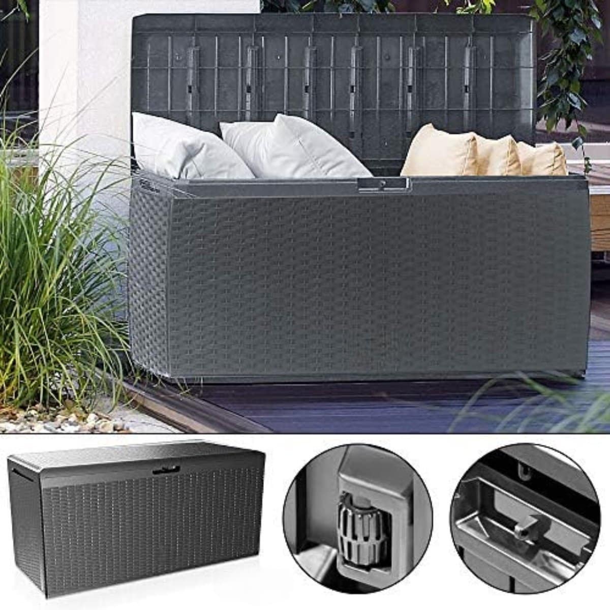 kussenbox voor buiten 114 x 60 x 47 cm