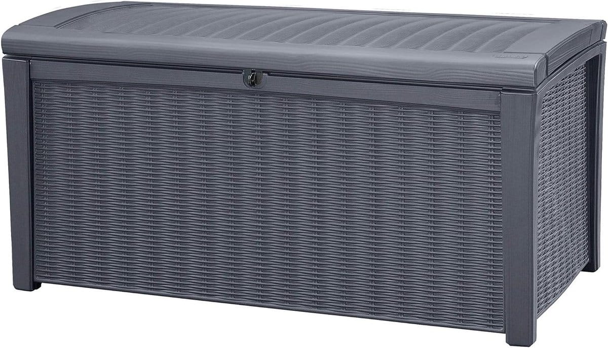 kussendoos borneo antraciet 416l van hoogwaardig polypropyleen opbergdoos &