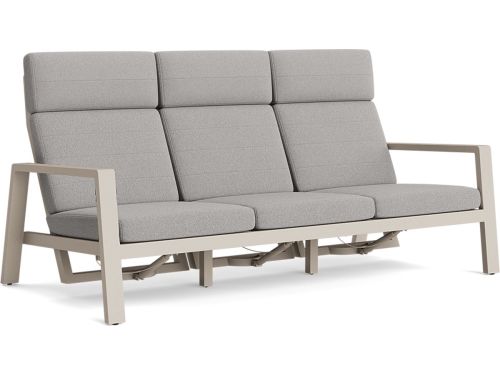 Laguna lounge beige verstelbaar 3-zits bank All-weather Soltex olijfgroen