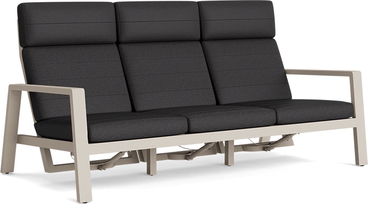 laguna lounge beige verstelbaar 3 zits bank soltex grafiet