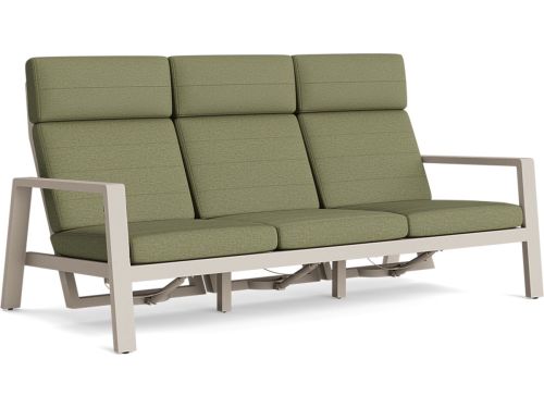 Laguna lounge beige verstelbaar 3-zits bank Soltex olijfgroen