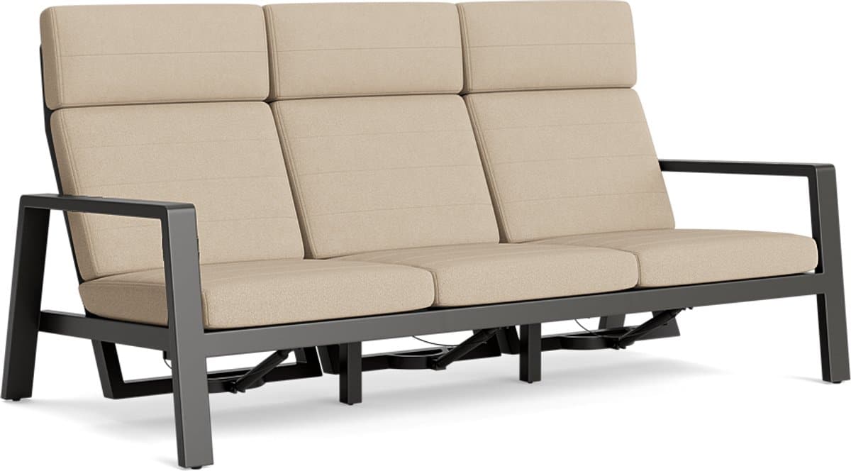 laguna lounge lava verstelbaar 3 zits bank all weather soltex mistgrijs