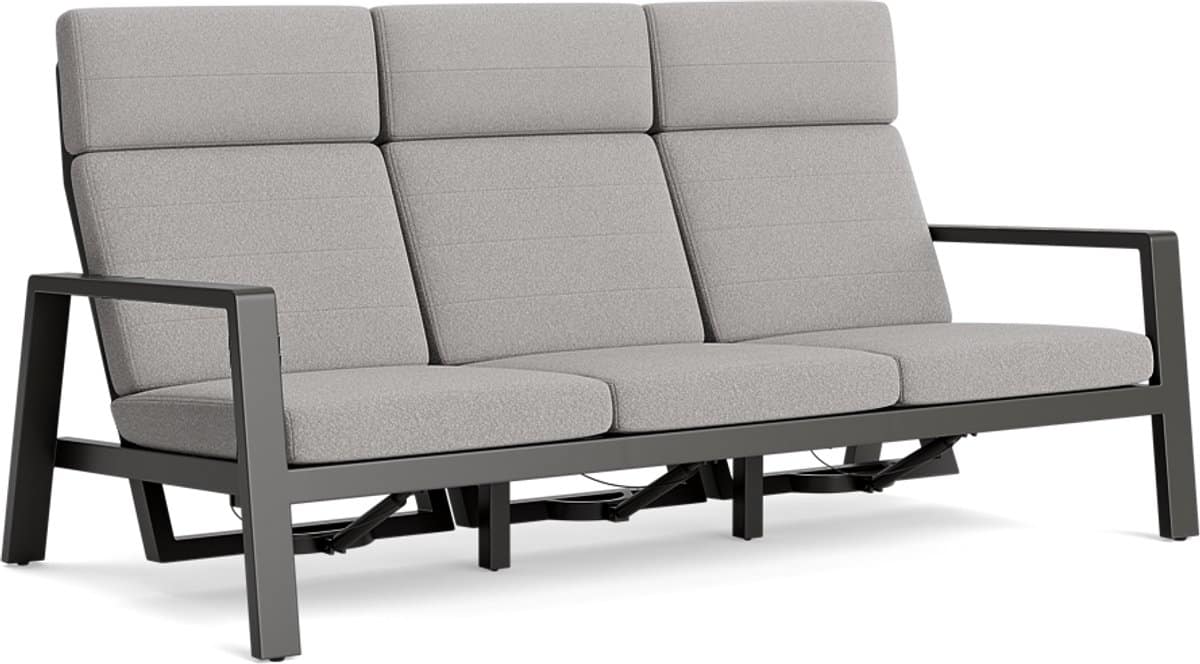 laguna lounge lava verstelbaar 3 zits bank all weather soltex olijfgroen