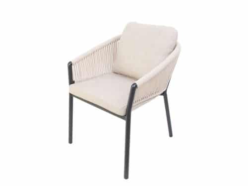 Lakeshore dining stoel midnight grey sunny creme Oosterik Home - Oosterik home