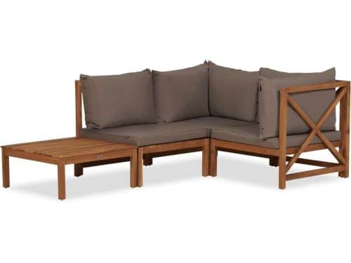 Lanterfant® Loungeset Suus - Hardhout - Taupe