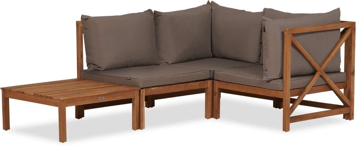 lanterfant® loungeset suus hardhout taupe