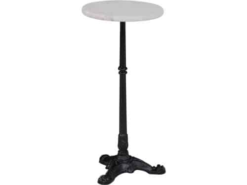 Lesliliving - Bijzettafel marmer 30cm - Wit