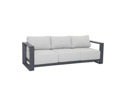 Levanto 3-zits Loungebank Carbon Black Garden Impressions - Garden impressions