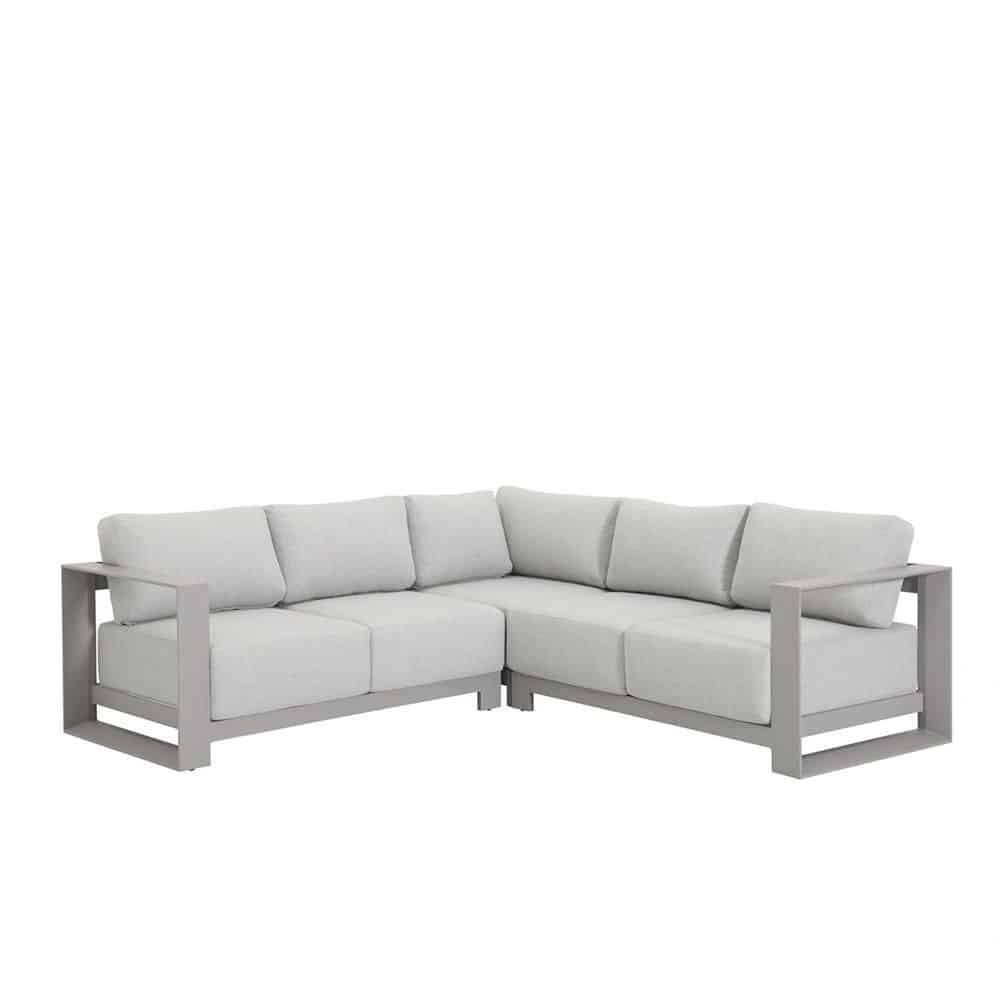 levanto hoek loungebank taupe garden impressions garden impressions