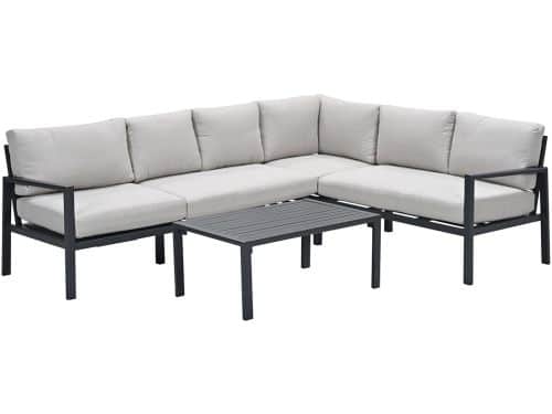 Lexington loungeset - rechts - carbon black - desert sand