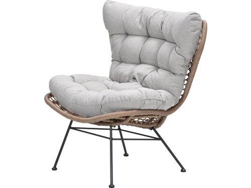 Libelle wicker relax tuinstoel - natural - desert sand