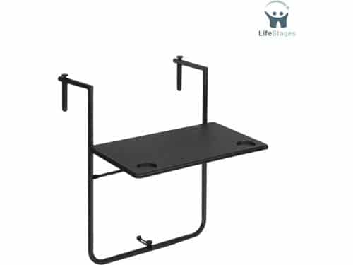 LifeStages - Balkontafel Hangend - Balkonhangtafel - Opvouwbare balkontafel voor