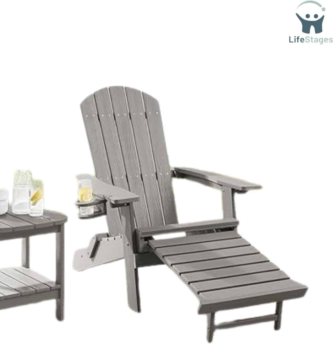 lifestages loungestoel buiten loungestoel arizona met voetenbankje