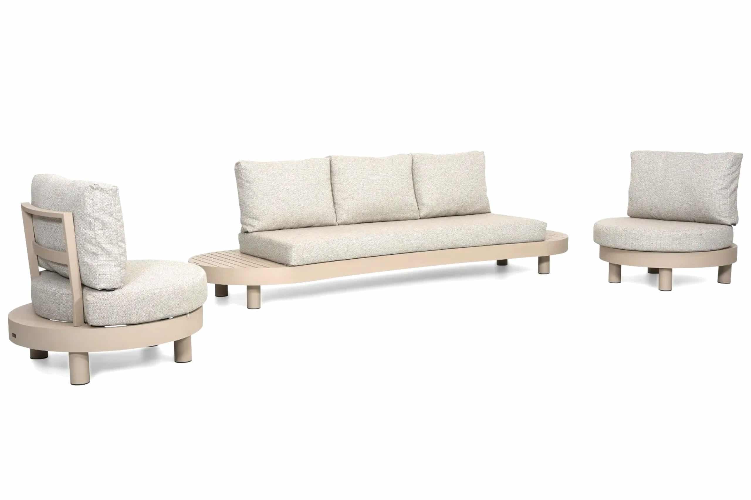 lifestyle organio stoel bank loungeset 3 delig