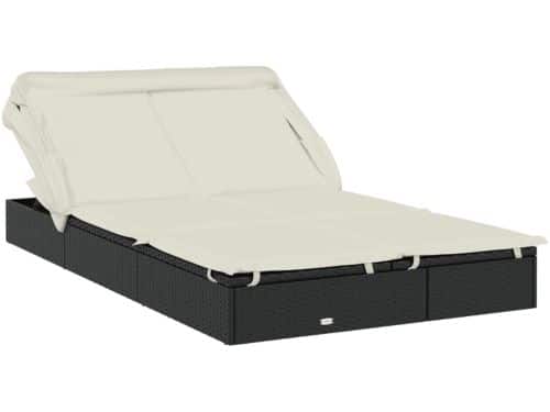 Ligbed | Loungebed | Ligstoel 2-persoons met dak 213x118x97 cm