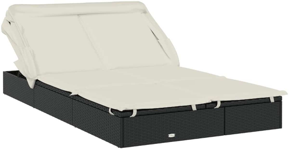 ligbed | loungebed | ligstoel 2 persoons met dak 213x118x97 cm