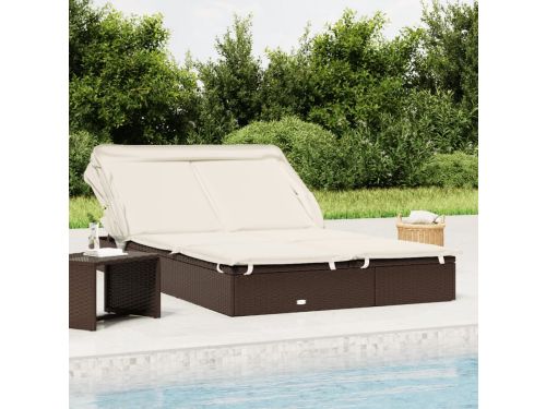 Ligbed | Loungebed | Ligstoel 2-persoons met dak 213x118x97 cm