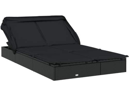 Ligbed | Loungebed | Ligstoel 2-persoons met dak 213x118x97 cm