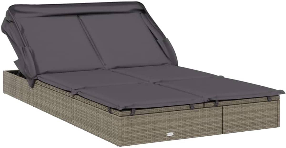 ligbed | loungebed | ligstoel 2 persoons met dak 213x118x97 cm