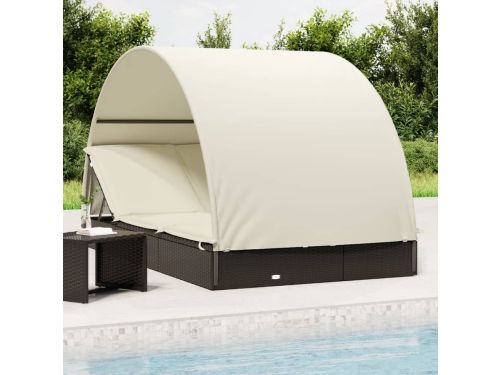 Ligbed | Loungebed | Ligstoel 2-persoons met rond dak 211x112x140