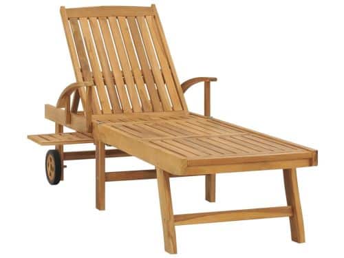 Ligbed | Loungebed | Ligstoel massief teakhout