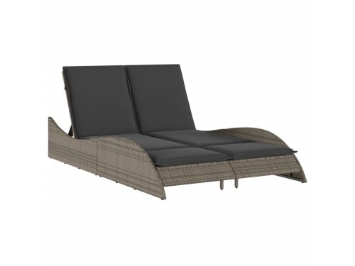 Ligbed | Loungebed | Ligstoel met kussens 114x205x73 cm poly