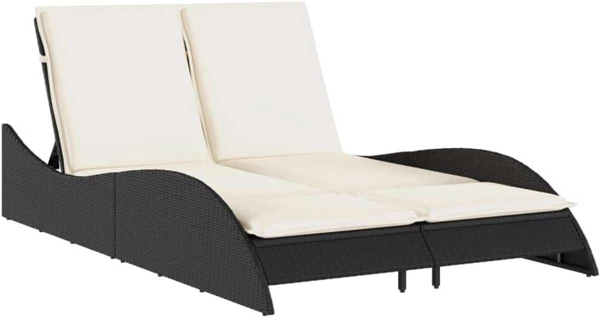 ligbed met kussens zonnebed tuin ontspannen buiten