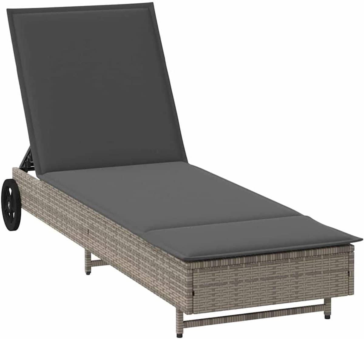 ligbed met wielen zonnebed tuin buiten ontspannen