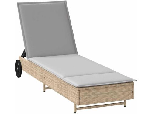 Ligbed met wielen - Zonnebed Tuinstoel - Ontspannen in de