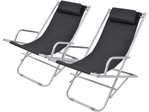 Ligbed Set - Zonnebedden Tuinstoelen - Ontspannen Buiten - Inklapbaar